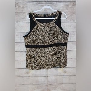 Torrid Cheetah Peplum Top